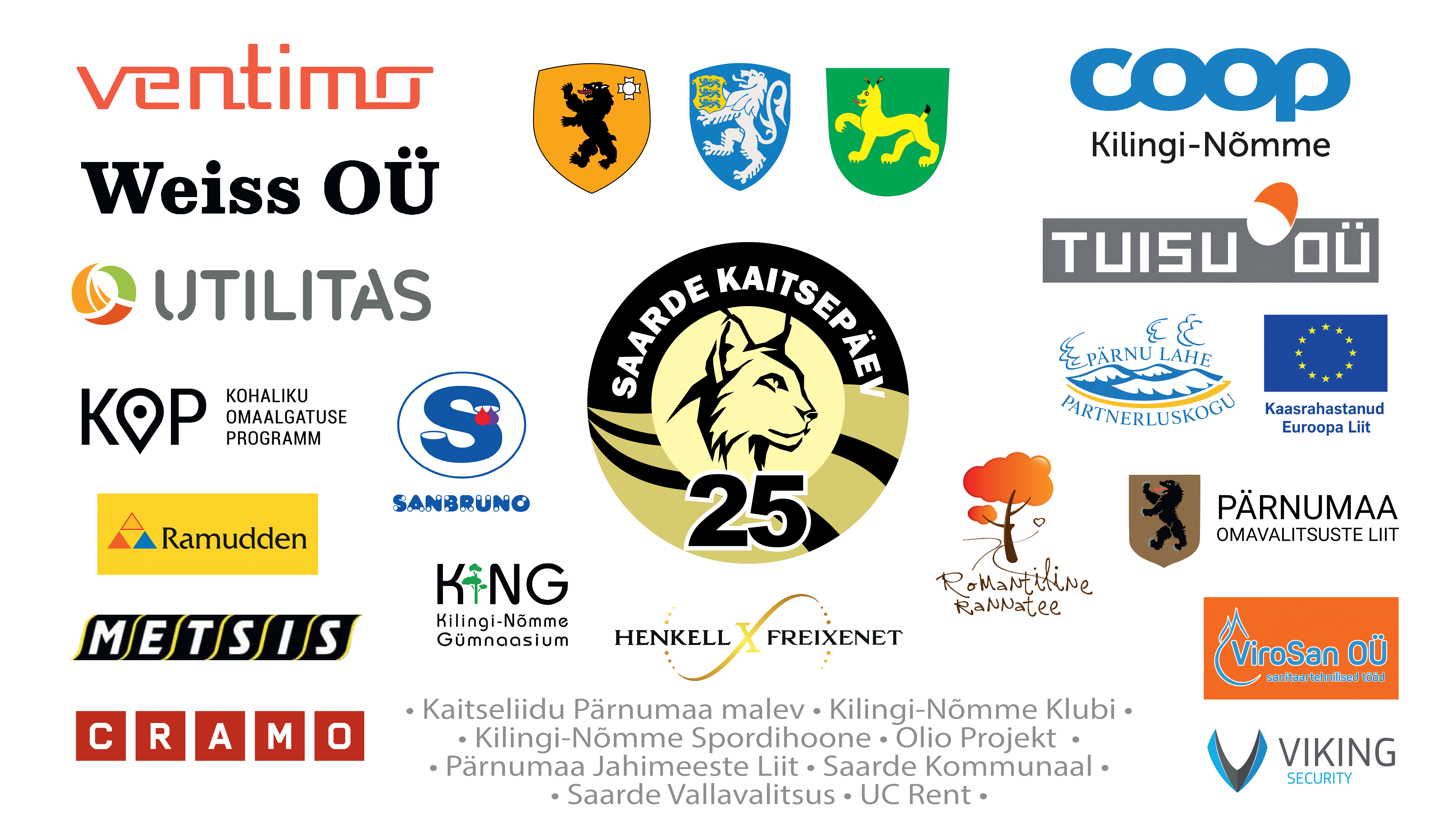 Saarde Kaitsepäeva toetajad ja partnerid